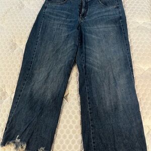 Pilcro Dark Blue Flare Jeans